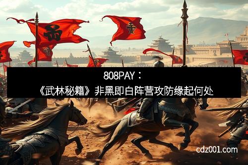 808PAY：《武林秘籍》非黑即白阵营攻防缘起何处